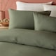 image 2 of Serene Lindly Duvet Cover Set Dark Green/New Green