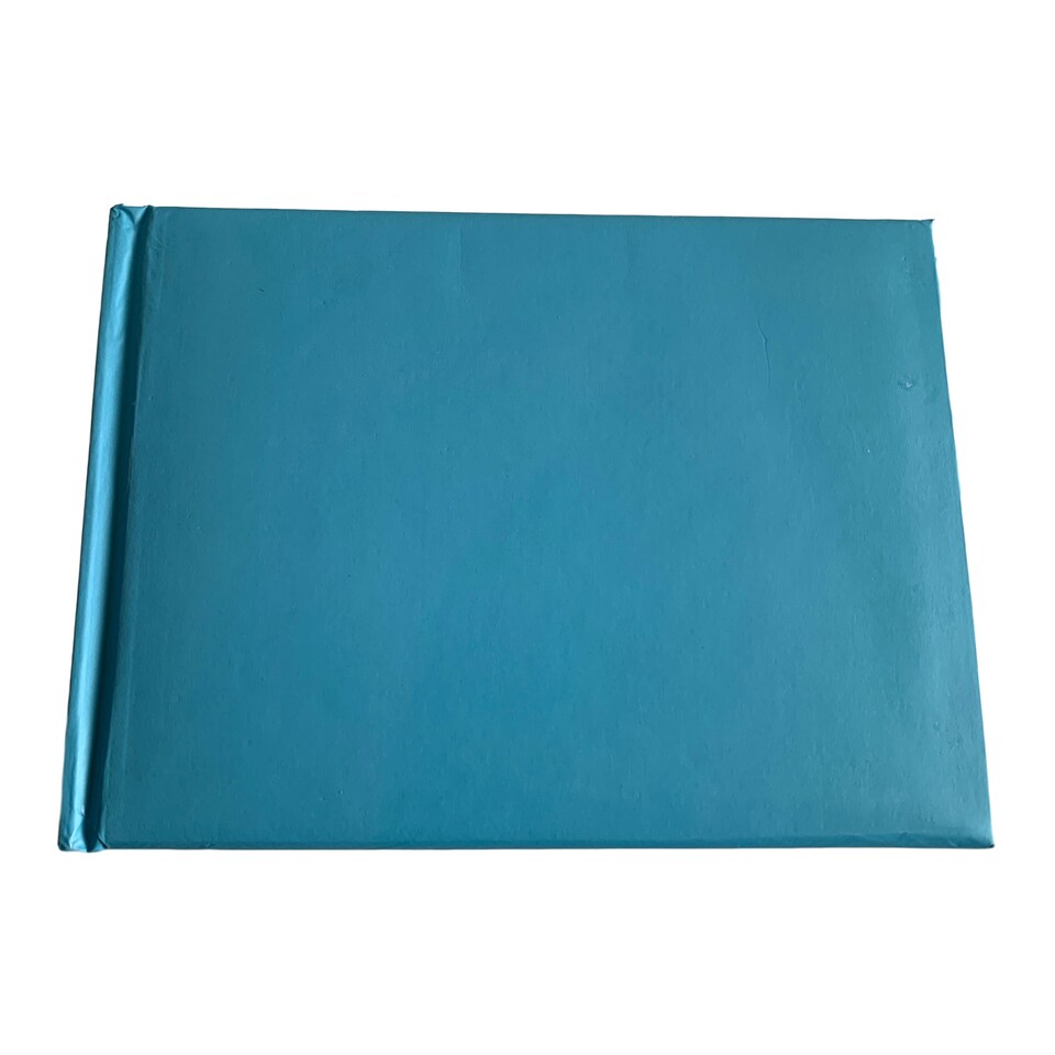 image 1 of Plain Cover Blue Autograph Book by Janrax - Signature End of Term School Leavers