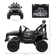 image 7 of HOMCOM 12V Kids Electric Ride On Car Truck Off-road Toy W/ Remote Control Black