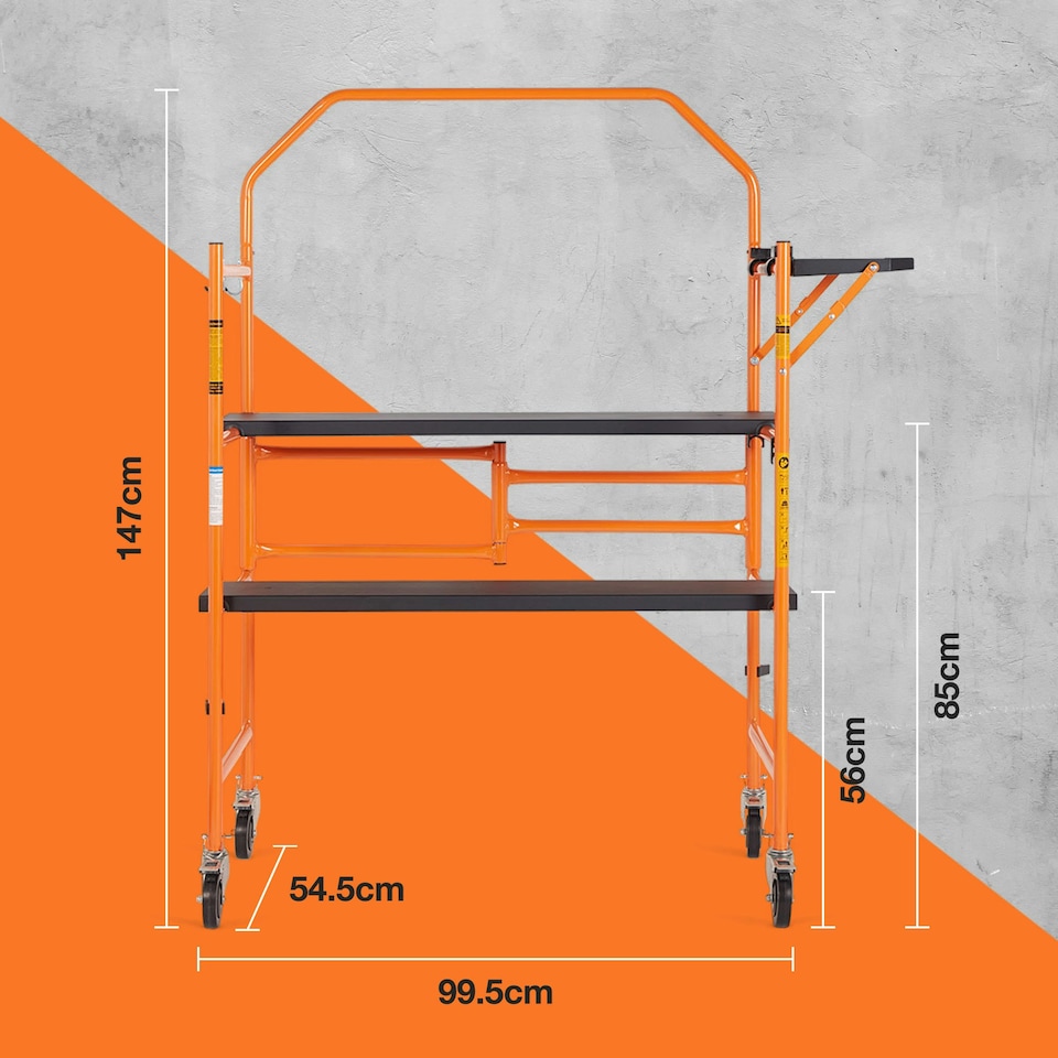 image 1 of VonHaus Mobile Work Platform with Wheels for Easy Transportation
