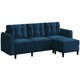 image 1 of Yaheetech 189 cm W 3-Seater Sofa with Ottoman | Blue | Three Seater