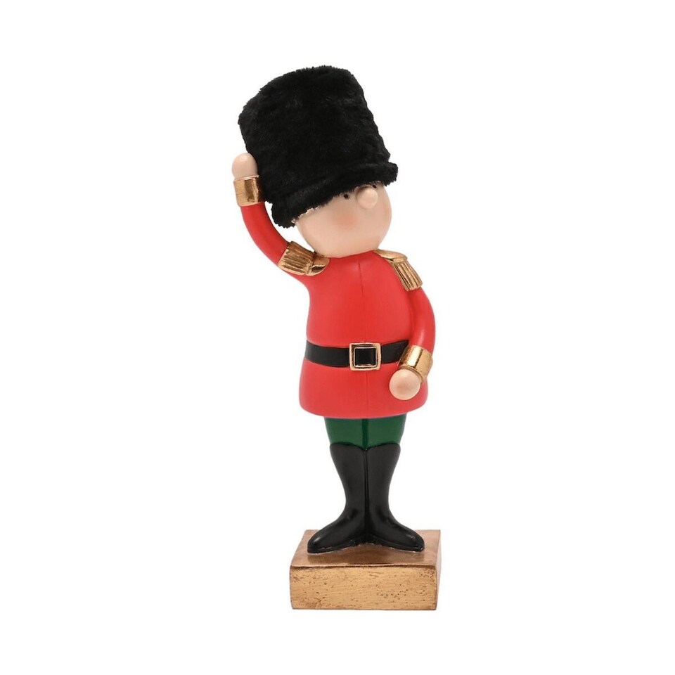 Widdop Gifts Christmas Soldier on Gold Base Resin Decoration