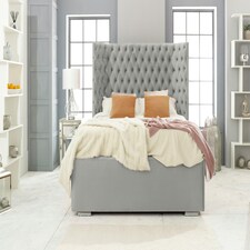 Philly Plush King Bed Frame - Silver