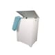 image 1 of Pendeen White Wooden Laundry Bin, Bathroom Storage Chest, Cabinet, Basket, Hamper