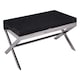 image 1 of Interiors by Premier Black Coffee Table With Cross Base Black