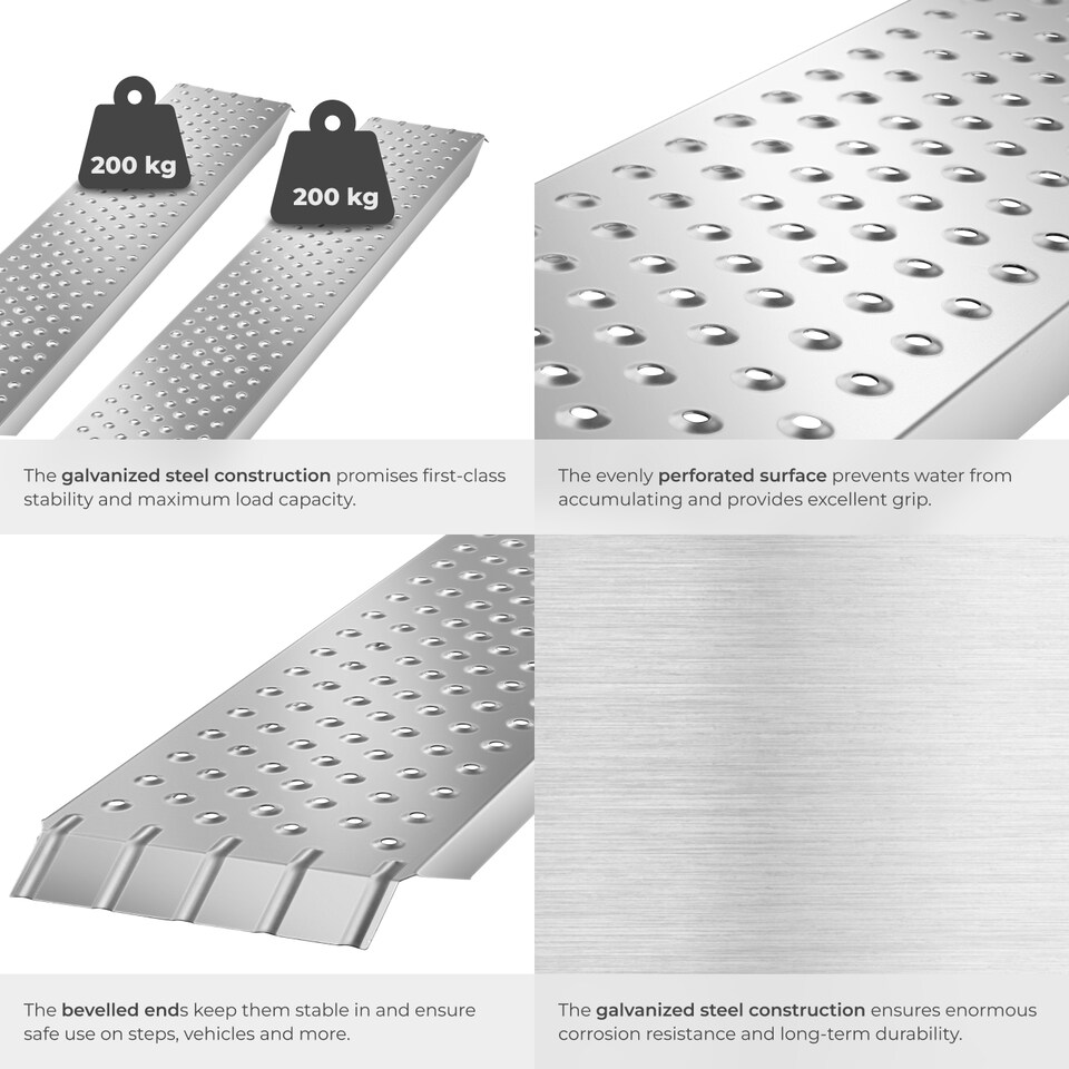 image 1 of Loading Ramps Sven - 2-Piece Set, 400 kg Capacity and Non-Slip