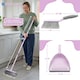 image 9 of 2-in-1 Indoor Sweeping Broom & Dustpan Set Ergonomic Floor Cleaning Kit | Multi | Duck Egg Blue