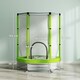 image 7 of AIYAPLAY 4.6FT Kids Trampoline with Safety Enclosure Net, Green