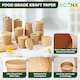 image 2 of ECONX 32oz Kraft Disposable Paper Soup Cups Food Containers with Lids Takeaway Tubs 25pc