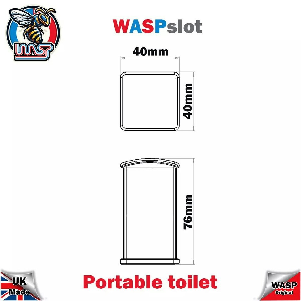 image 1 of Portable Toilet Black Slot Car Track Scenery x 1 1:32 Scale Wasp P