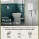 image 3 of Traditional High Level Toilet Pan, Cistern, Flush Pipe Kit   - White