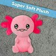 image 5 of Axolotl Soft Toy Cute Plushie Huggable Cuddly Stuffed Toy 25cm Pink