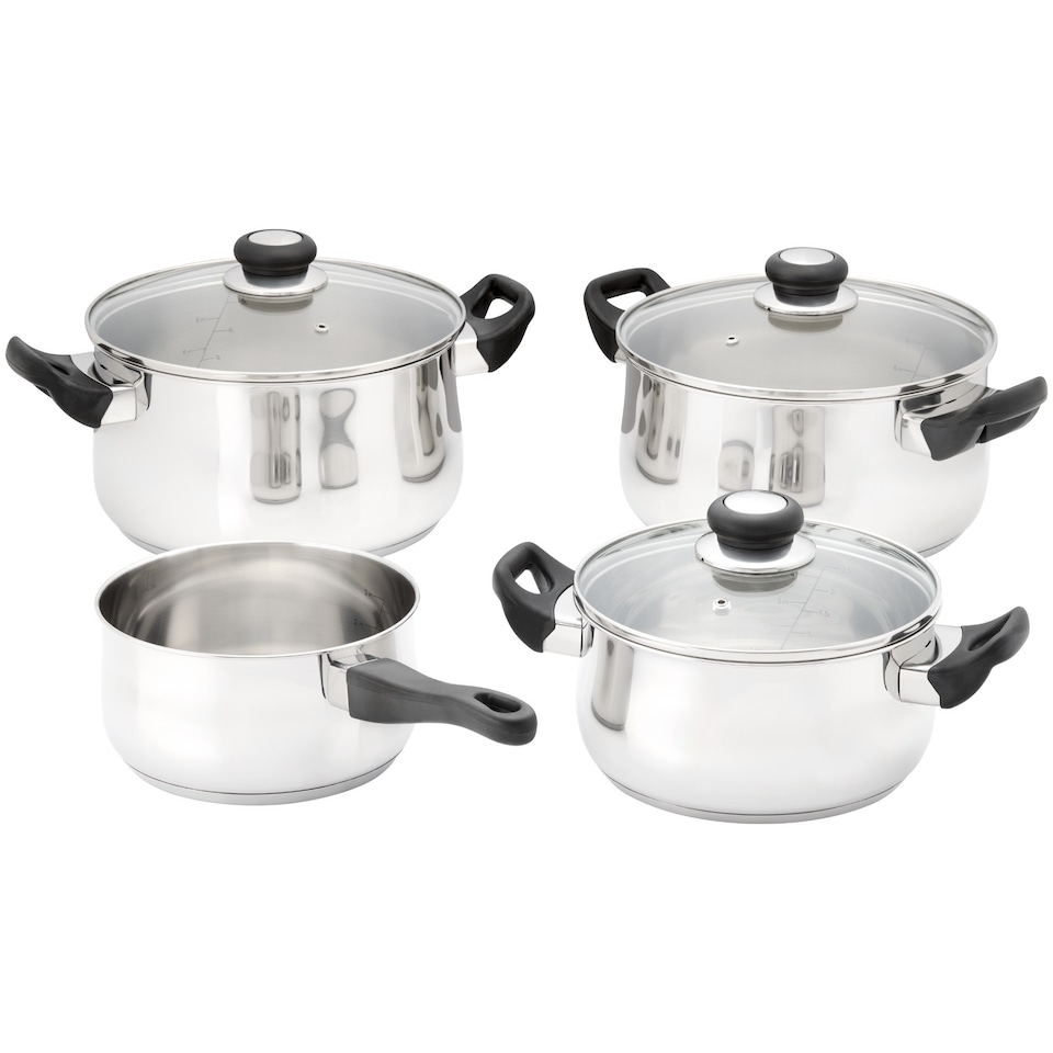 Judge Vista Stainless Steel 4 Piece Cookware Set with Lids