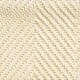 image 3 of Herringbone New England Ivory Stair Runner with Self-Colour Edge