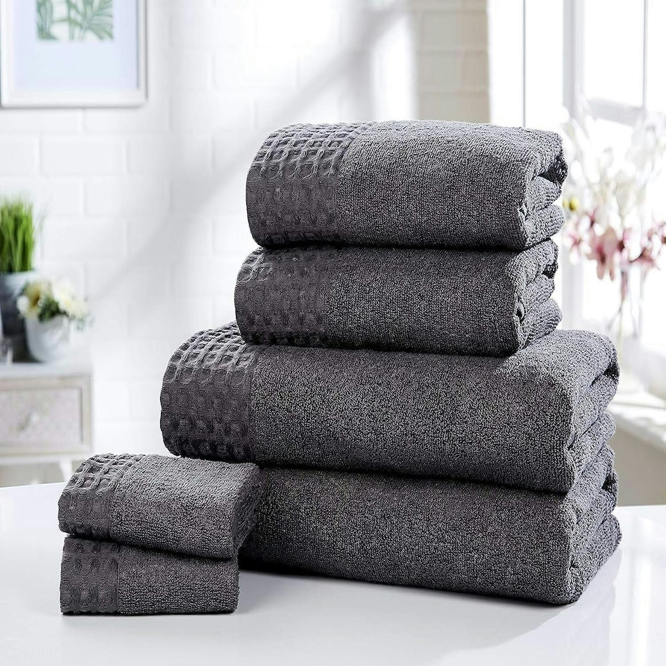 image 1 of Retreat 6 pc Charcoal Towel Bale