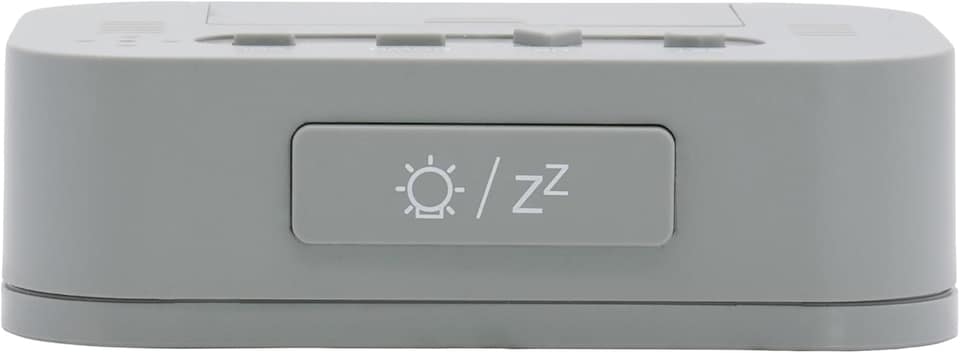 image 1 of Acctim Kyle Digital Alarm Clock, LCD Digital Display with White Backlight, Snooze Function, Volume Control | Grey | Pigeon Grey