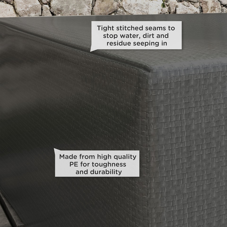 image 1 of Outsunny 235x190x90cm Large Patio Set Outdoor Garden Furniture Cover Grey | Grey | Grey