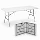 image 1 of 5ft Folding Trestle Table Heavy Duty Catering Garden Party 1.5m | White