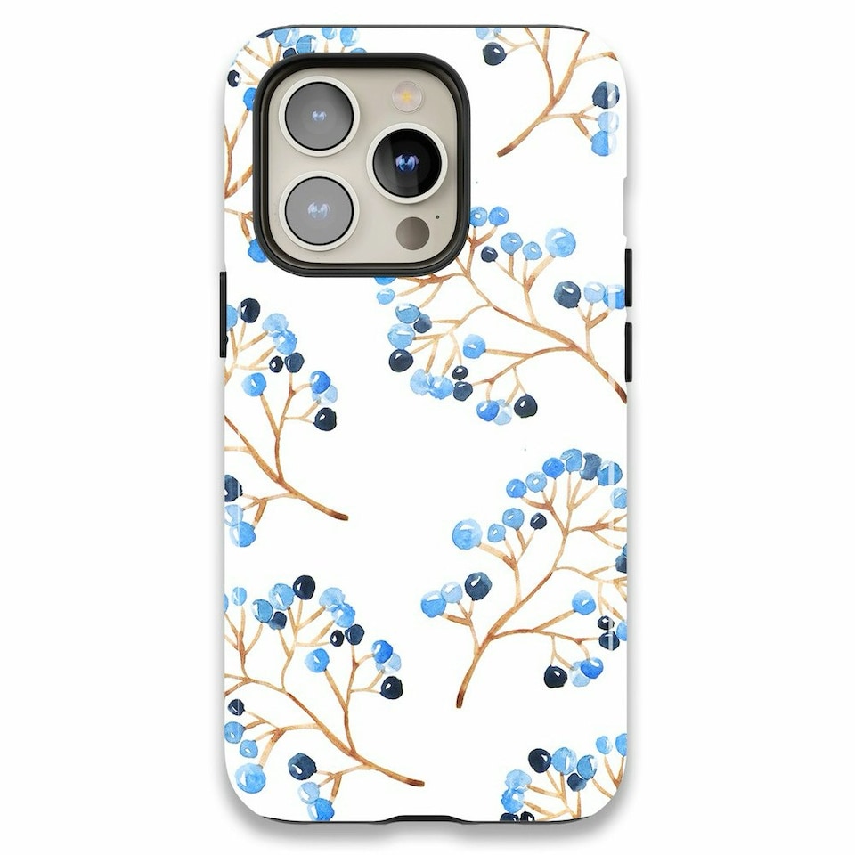 image 1 of Wild Berries Phone Case | Blue | iPhone 15 Plus
Slim