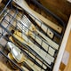 image 2 of KitchenCraft Cutlery Tray Grey Wire 5 Compartment