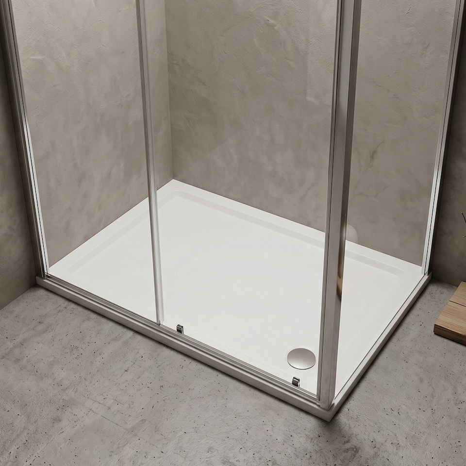 image 1 of Balterley Premium Slip Resistant Rectangular Shower Tray | White | European White | 1