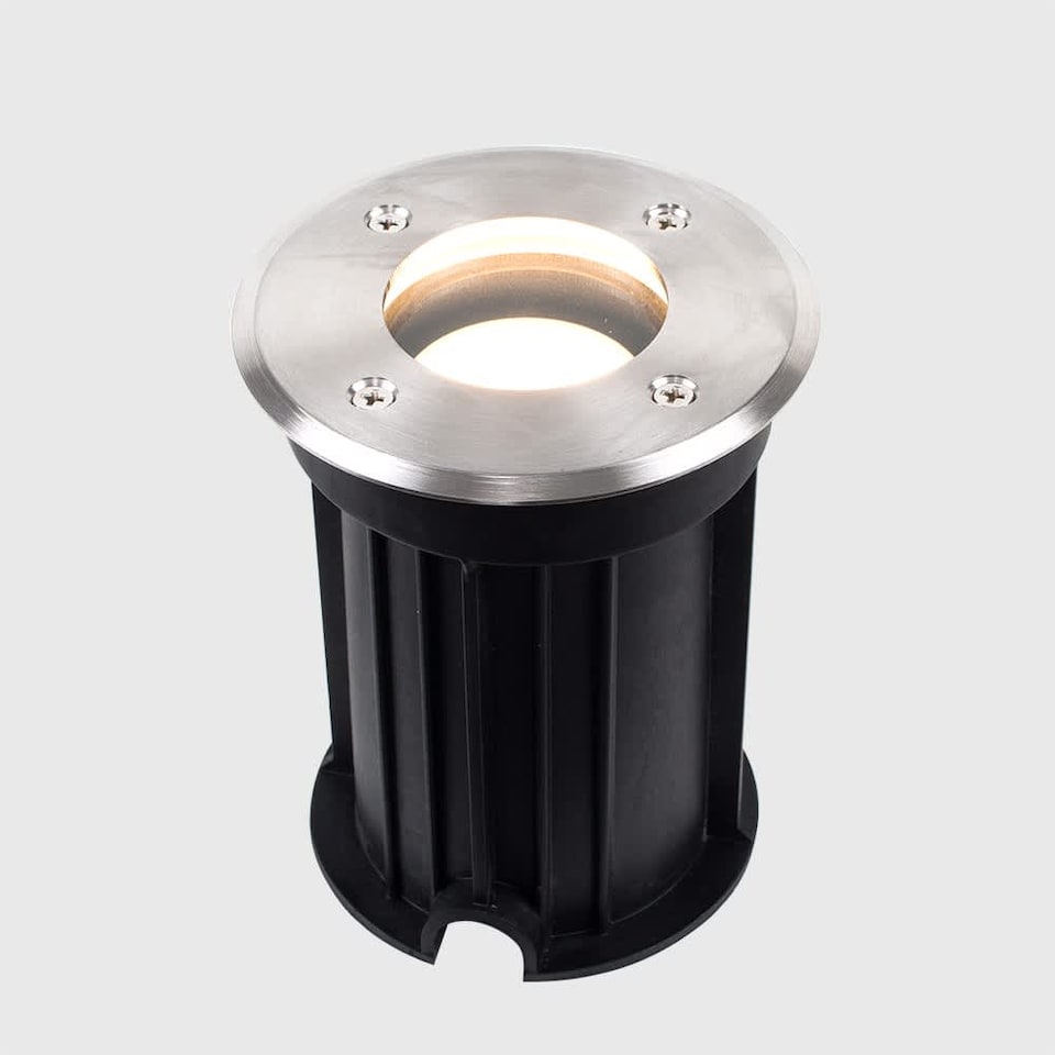 image 1 of ValueLights Sussex Bushed Chrome IP54 Rated Outdoor Garden Walk Over Light