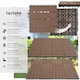 image 2 of Composite Decking Tegulas - click system, wood look, outdoor safe | Brown | brown | 31 x 31 x 2,20 cm | 11