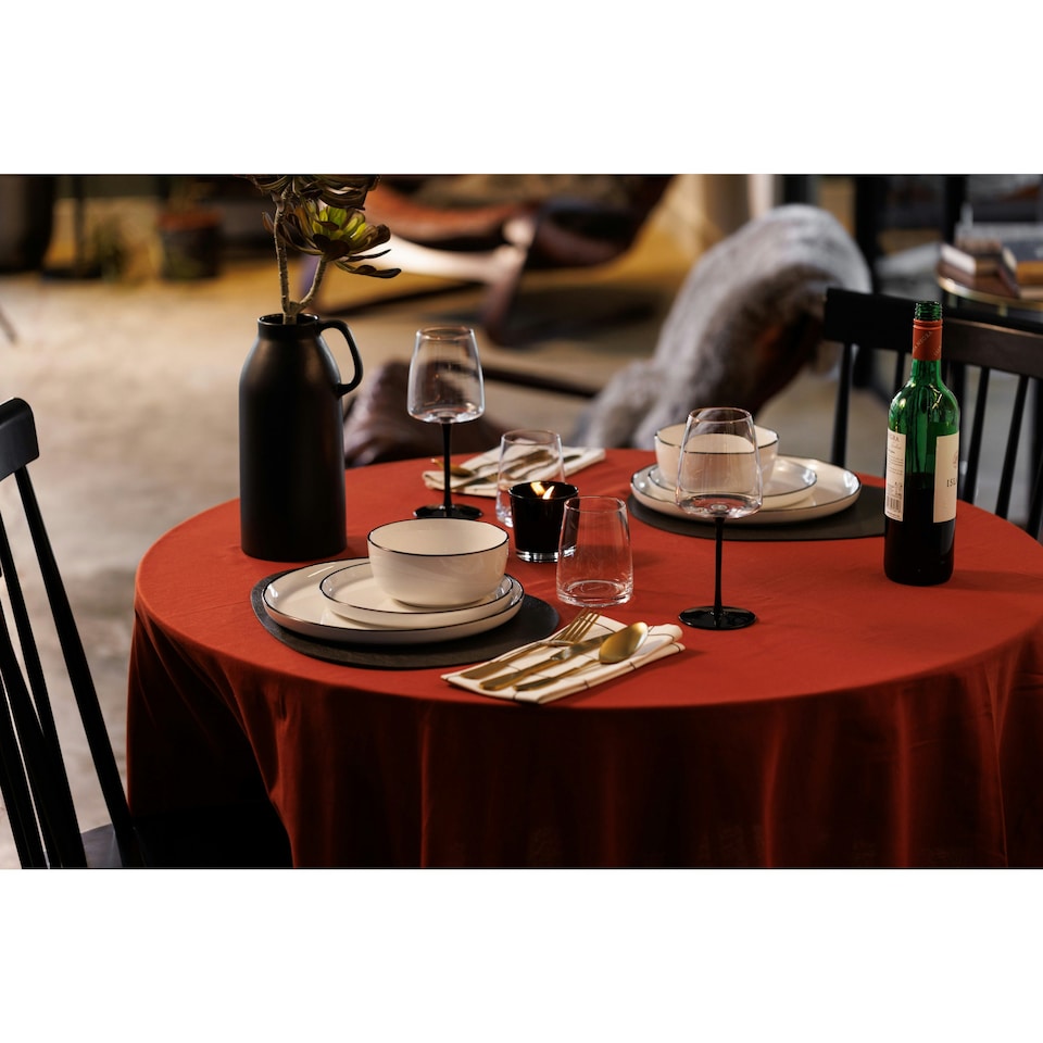 image 1 of Mikasa Dinner Set White Porcelain 12 Piece