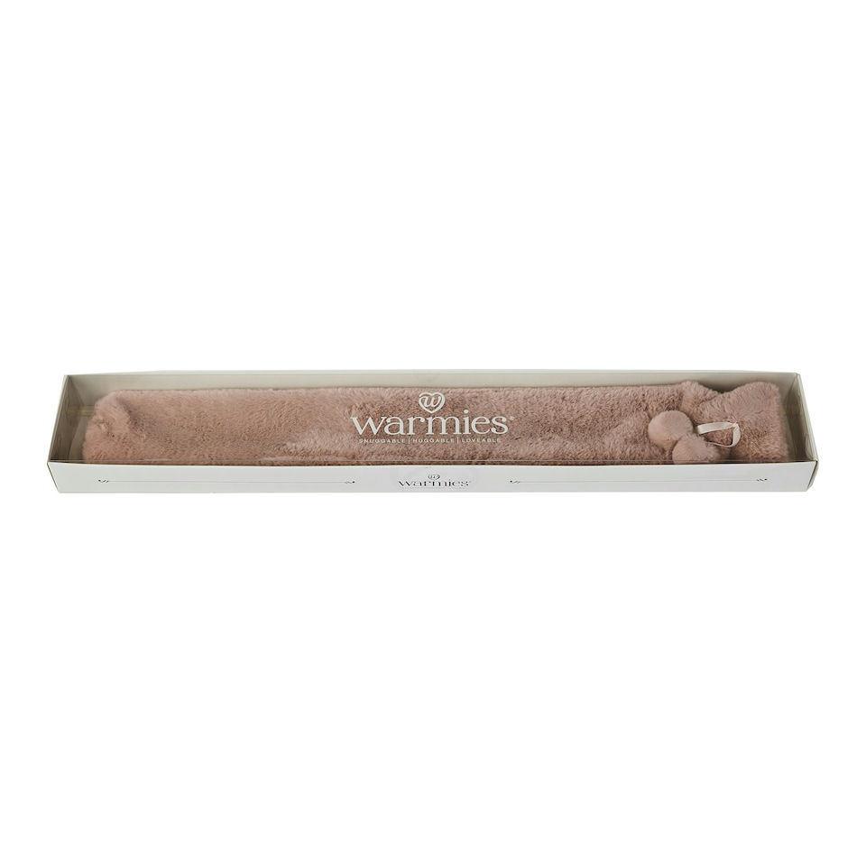 image 1 of Warmies Extra Long Hot Water Bottle Pink