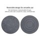 image 5 of Stepping Stones Rubber Path Walkway Stone Geo Leaves Design - Grey - Pack of 1 | Grey | Grey | Pack of 1