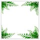image 1 of Green botanicals (Picture Frame) White | XL