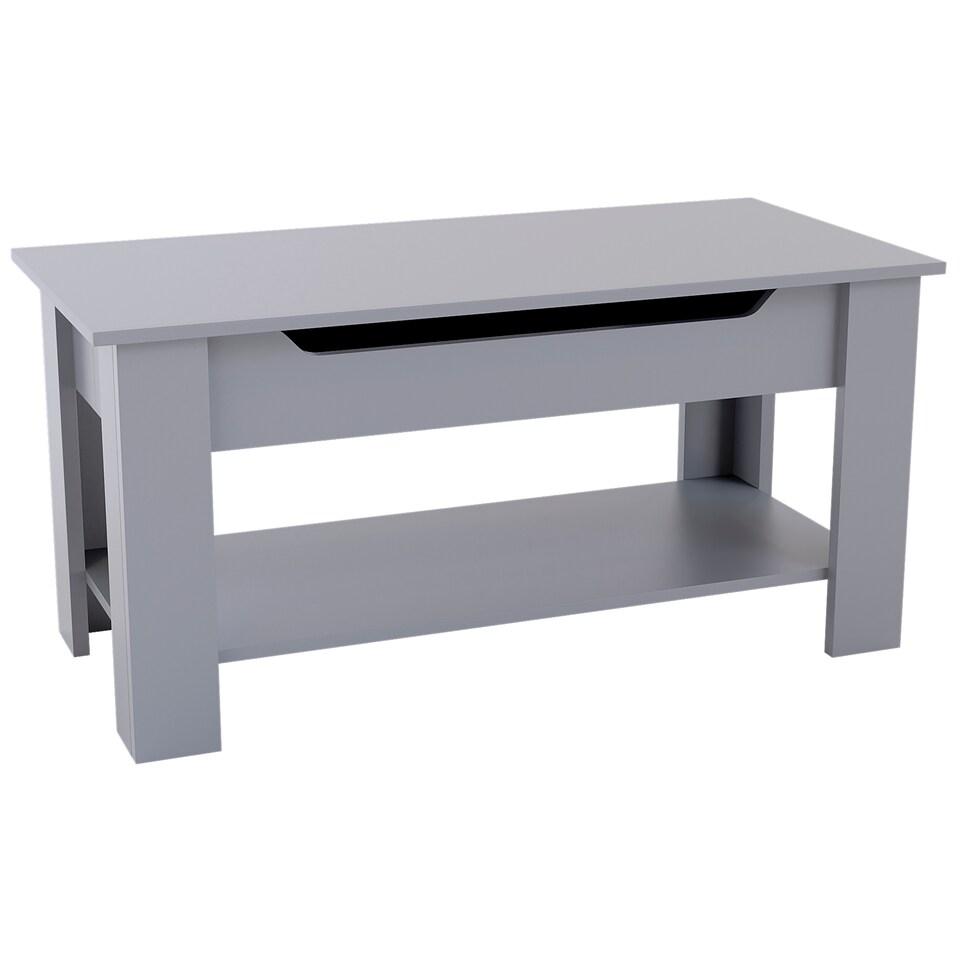 image 1 of Vida Designs Lift Up Coffee Table With Storage Compartment & Shelf, Grey