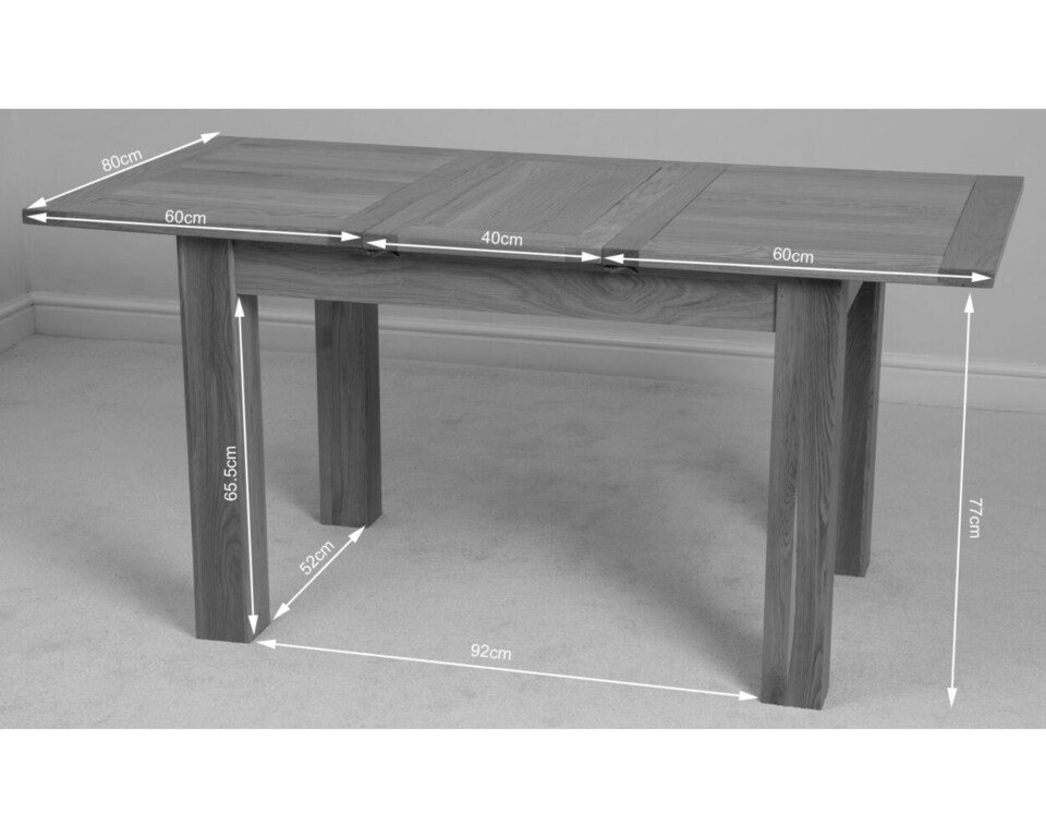 image 1 of Hampton 120-160cm Oak Extending Dining Table and 4 Berkeley Chairs | Brown | Brown