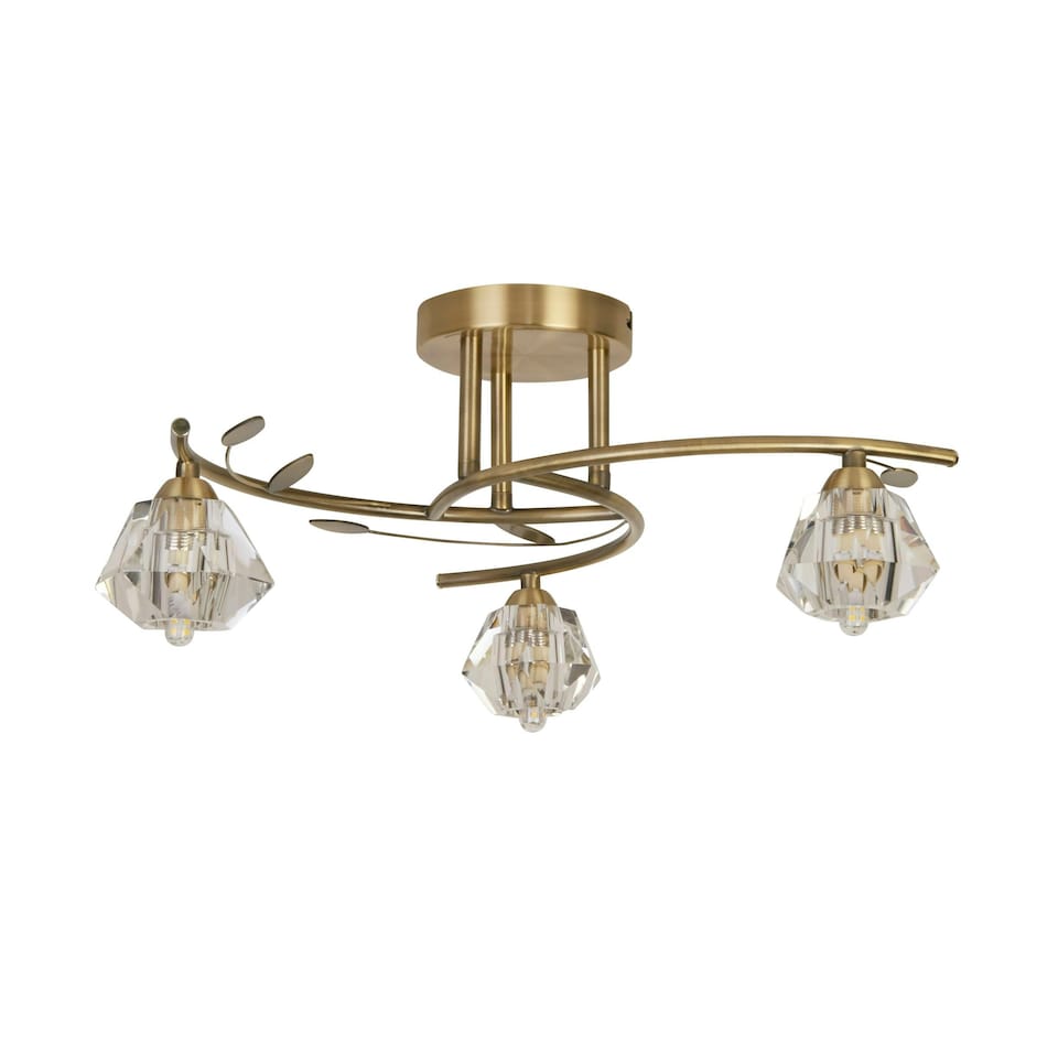 image 1 of Aziel 3 Light Ceiling Light Gold