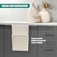 image 5 of GEEZY Over Door Hanging Storage Organizer Basket for Kitchen Bathroom Pantry Cupboard