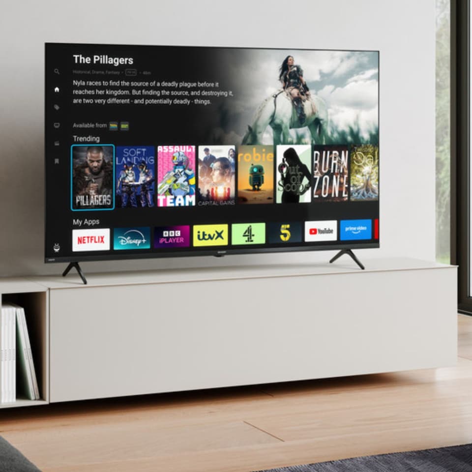 image 1 of SHARP 55HM5245KB 55 Inch 4K UHD Quantum Dot TiVo Smart TV