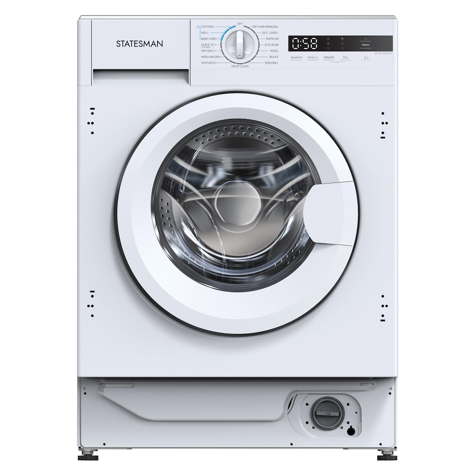 Statesman BIWD0080614W  Integrated Washer Dryer 1400rpm, 8kg/6kg Load Capacity, White