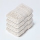 image 1 of Homescapes Zero Twist Supima Cotton Face Cloth - Set of 4, Beige