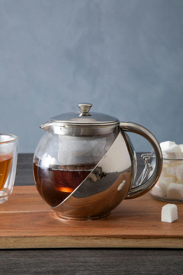stainless steel glass teapot near me