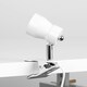 image 1 of ValueLights Adjustable Clamp On Desk Lamp Spotlight In Gloss White Finish