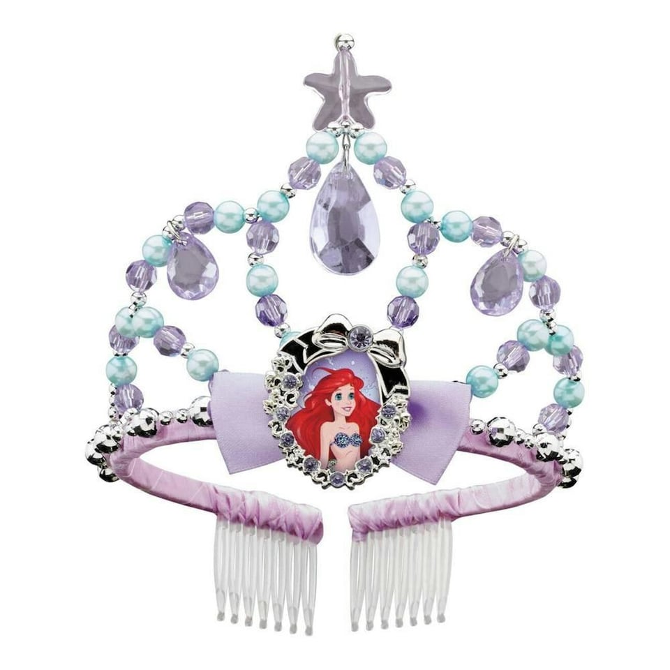 image 1 of The Little Mermaid Girls Ariel Tiara - Multicoloured - One Size Multi