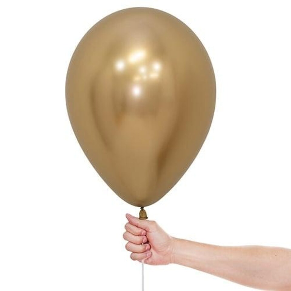 image 1 of Reflex Gold Sempertex Biodegradable Latex Balloons 30cm / 12 in - Pack of 50