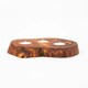 image 2 of Verano Spanish Ceramics Olive Wood Rustic Tea Light Holder - 20cm Brown
