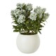 image 1 of Hill Interiors Hydrangea Artificial Potted Plant - Green - 58cm x 51cm x 51cm
