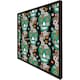 image 3 of Embroidery colourful simplified ethnic flowers and skull pattern (Picutre Frame) Brown | Oak | L