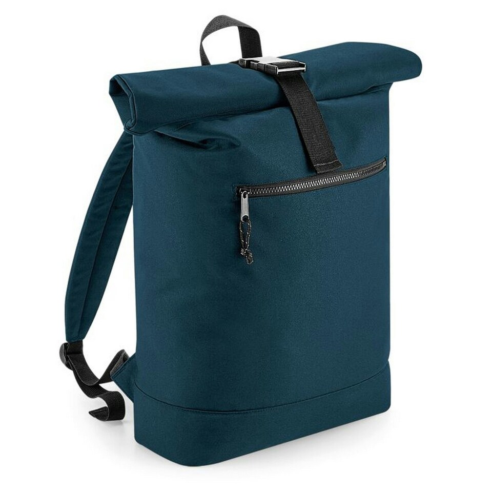 Bagbase Roll Top Recycled Backpack - Petrol - One Size