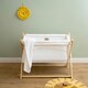 image 4 of Clair de Lune Organic Folding Crib - White