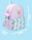 image 3 of Pusheen the Cat Girls Blue & Pink 4 Piece Backpack Set | School Rucksack Bundle with Pencil Case, Lunch Bag & Water Bottle | Kids Kitten Graphic Matching Accessories | Purple | Purple/Blue