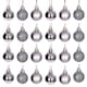 image 2 of Christmas Decorations Baubles mid grey 3cm-24pcs set