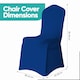 image 2 of Chair Cover Spandex Polyester Stretch, Flat Dining Slipcovers - 10pcs